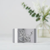 Visitekaartje voor motorfietsreparatie (Staand voorkant)