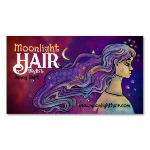 Visitekaartje voor motorhaver en nagels magnetisch visitekaartje