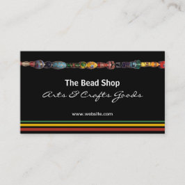 Visitekaartje voor multikleuren kralen kralen