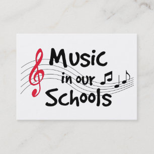 visitekaartje voor muziek