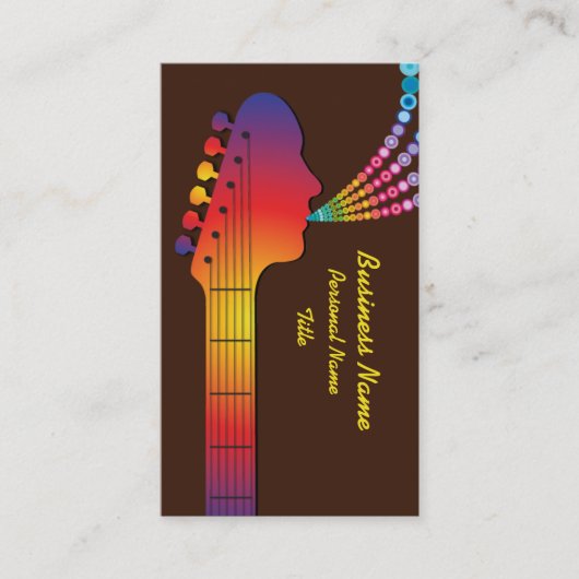 Visitekaartje voor muziekbedrijven (Voorkant)