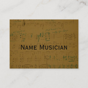 Visitekaartje voor muzikanten