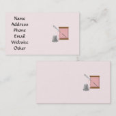 Visitekaartje voor naadloze kunst en ambachten (Voorkant / Achterkant)