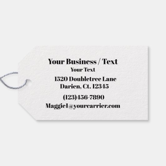 Visitekaartje voor naai- / quiltbedrijf cadeaulabel (Achterkant Horizontaal)