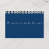 Visitekaartje voor naaiwerk (Achterkant)