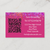 Visitekaartje voor nagelsalon nagels professioneel (Achterkant)