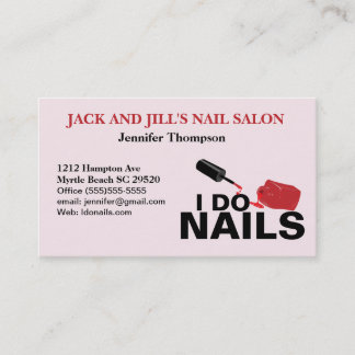 Visitekaartje voor Nail-technicus Gepersonaliseerd Afsprakenkaartje