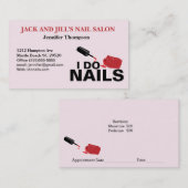 Visitekaartje voor Nail-technicus Gepersonaliseerd Afsprakenkaartje (Voorkant / Achterkant)