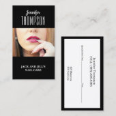 Visitekaartje voor Nail-technicus Gepersonaliseerd Afsprakenkaartje (Voorkant / Achterkant)