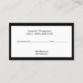 Visitekaartje voor Nail-technicus Gepersonaliseerd Afsprakenkaartje (Achterkant)