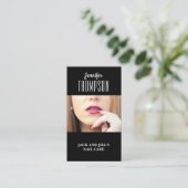 Visitekaartje voor Nail-technicus Gepersonaliseerd Afsprakenkaartje (Staand voorkant)