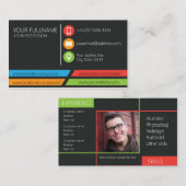 Visitekaartje voor netwerken. (Voorkant / Achterkant)