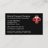 Visitekaartje voor niet-medisch noodvervoer (Voorkant)