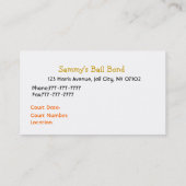 Visitekaartje voor obligaties (Achterkant)