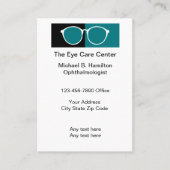 Visitekaartje voor Oftalmoloog Medische Aanwijzing (Voorkant)