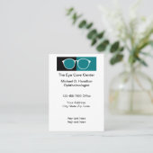Visitekaartje voor Oftalmoloog Medische Aanwijzing (Staand voorkant)