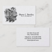 Visitekaartje voor oliepompeenheid (pomphefboom) (Voorkant / Achterkant)