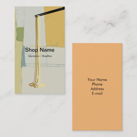 Visitekaartje voor onbelaste winkels (Voorkant / Achterkant)