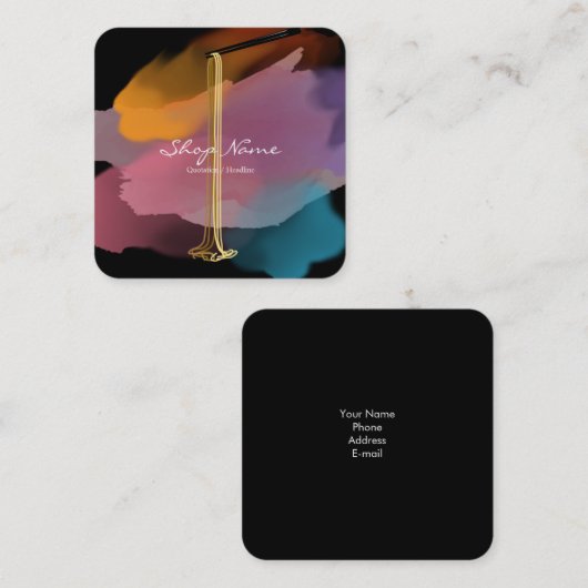 Visitekaartje voor onbelaste winkels (Voorkant / Achterkant)