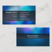 Visitekaartje voor ondoorzichtige donkerkleurige k (Voorkant / Achterkant)