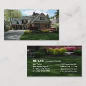 Visitekaartje voor onroerend goed/landschapsarchit (Voorkant / Achterkant)