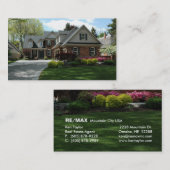 Visitekaartje voor onroerend goed/landschapsarchit (Voorkant / Achterkant)