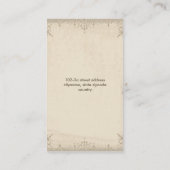 visitekaartje voor ontwerp (Achterkant)