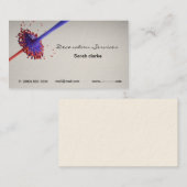 Visitekaartje voor ontwerper of decorator (Voorkant / Achterkant)