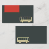 visitekaartje voor openbaar vervoer en bus (Voorkant / Achterkant)