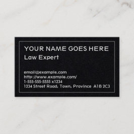 Visitekaartje voor openbare aanklager