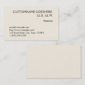 Visitekaartje voor openbare aanklager (Voorkant / Achterkant)