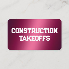 Visitekaartje voor opstijgingen in de bouw