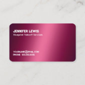 Visitekaartje voor opstijgingen in de bouw (Achterkant)