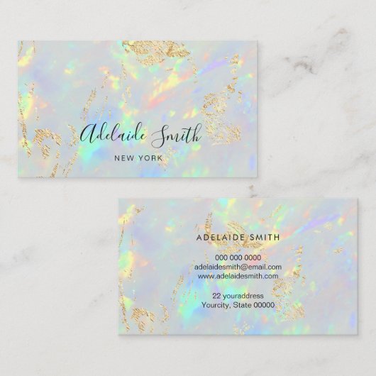 visitekaartje voor optische textuur (Voorkant / Achterkant)