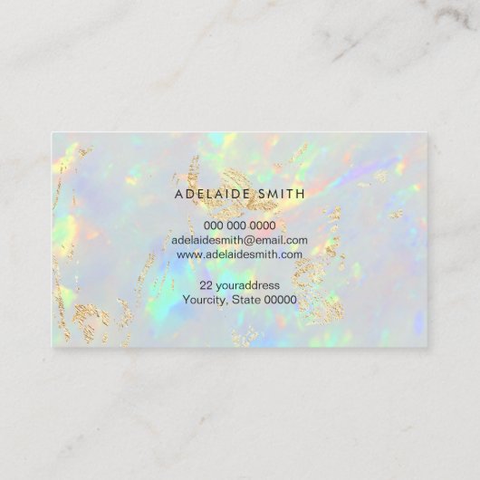 visitekaartje voor optische textuur (Achterkant)