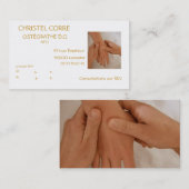 visitekaartje voor osteopathe (Voorkant / Achterkant)