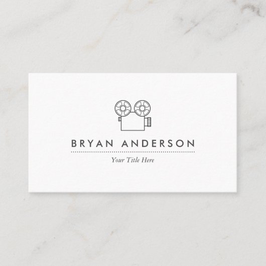 Visitekaartje voor oude camera (Voorkant)