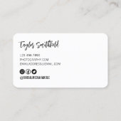 Visitekaartje voor oude fotografie (Achterkant)