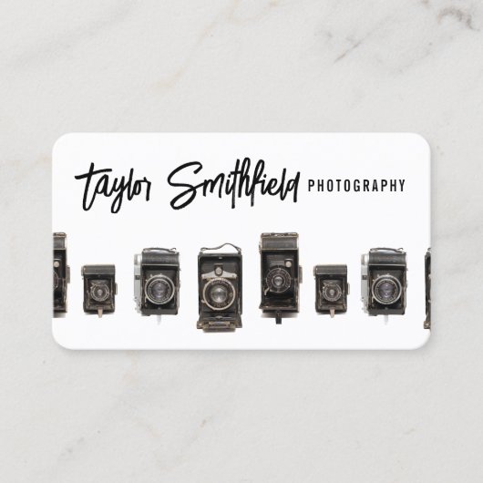 Visitekaartje voor oude fotografie (Voorkant)