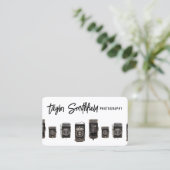 Visitekaartje voor oude fotografie (Staand voorkant)