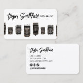 Visitekaartje voor oude fotografie (Voorkant / Achterkant)