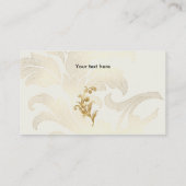 Visitekaartje voor oude goudmakerijen (Achterkant)