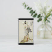 Visitekaartje voor oude Japanse kunst (Staand voorkant)