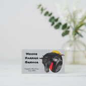 Visitekaartje voor paarden (Staand voorkant)