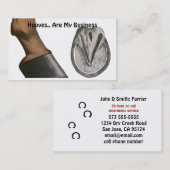 Visitekaartje voor paarden (Voorkant / Achterkant)