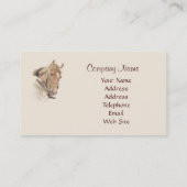 Visitekaartje voor paarden en Lady Gorgood (Achterkant)