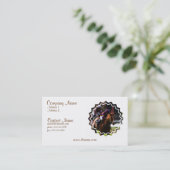 Visitekaartje voor paardenraces (Staand voorkant)