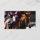 Visitekaartje voor paardenraces (Achterkant)