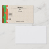 Visitekaartje voor papierponts (Voorkant / Achterkant)