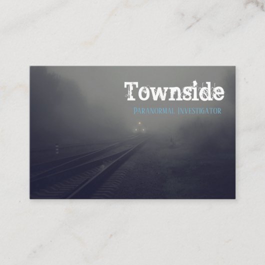 Visitekaartje voor paranormale trechterscène (Voorkant)